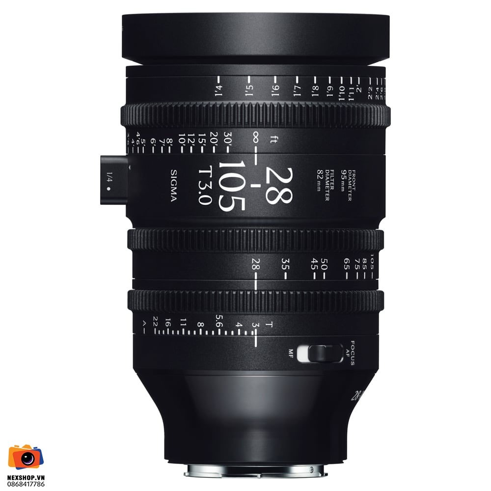 Ống kính Sigma AF Cine 28–105mm T3 FF Cine Line for E-Mount (Feet) | Chính hãng