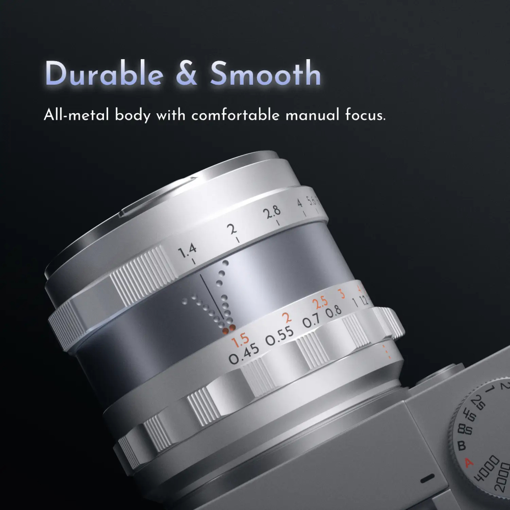 Ống kính Simera 50mm f/1.4 Z/M Mount Full-Frame Manual Lens | Chính hãng