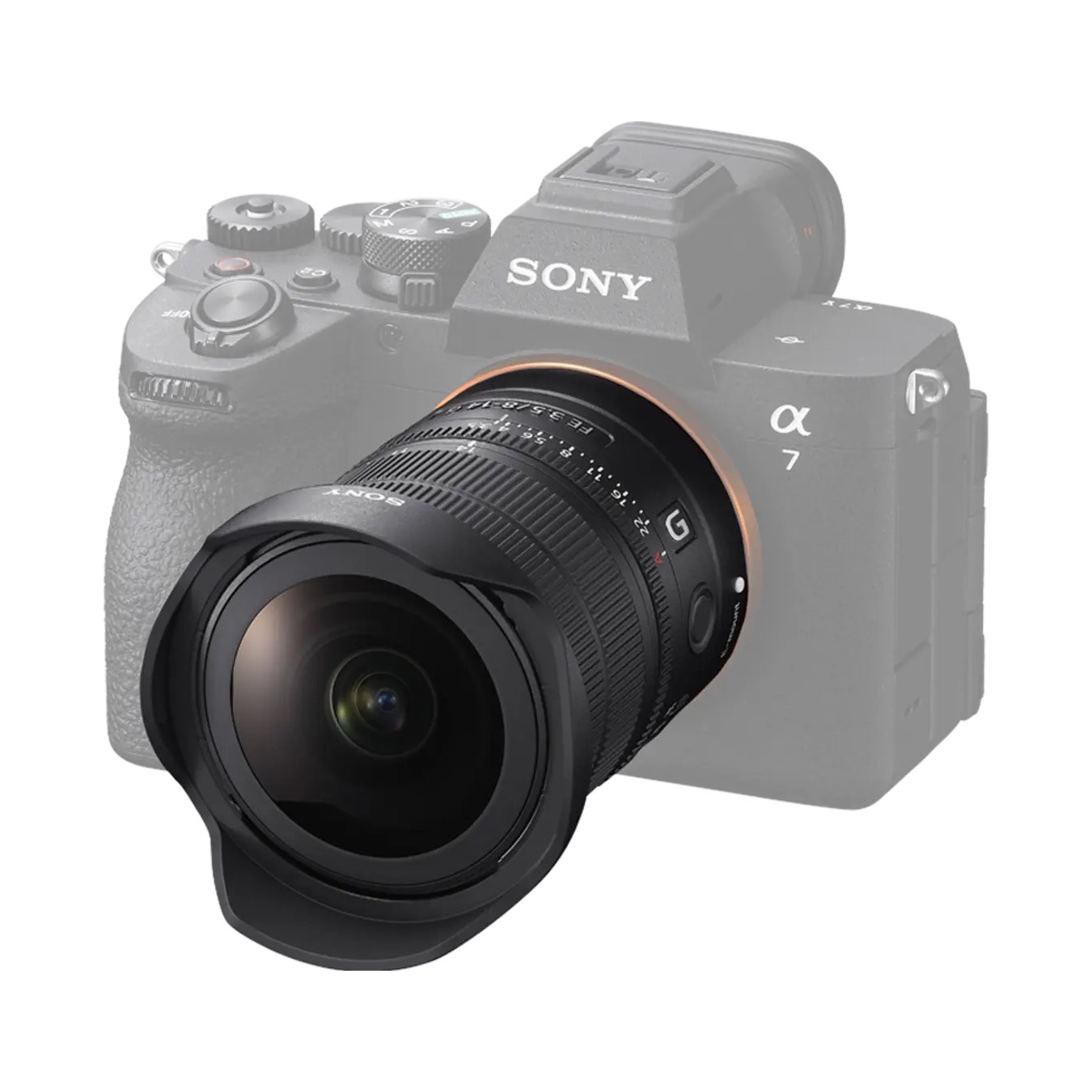 Ống kính Sony FE 8-14mm f/3.5 Fisheye G khi gắn trên thân máy ảnh Full-frame Sony Alpha