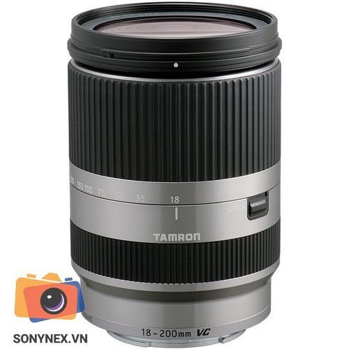 Ống kính Tamron 18-200mm F/3.5-6.3 Di III VC Lens (E-Mount) | Bạc | Chính hãng