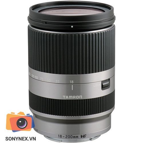 Ống kính Tamron 18-200mm F/3.5-6.3 Di III VC Lens (E-Mount) | Bạc | Chính hãng