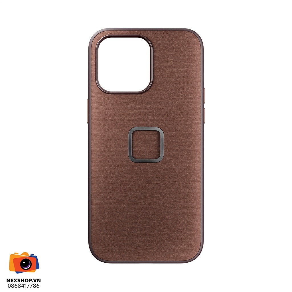 Ốp lưng điện thoại Peak Design cho iPhone 15 Pro Max - màu đỏ (Redwood)