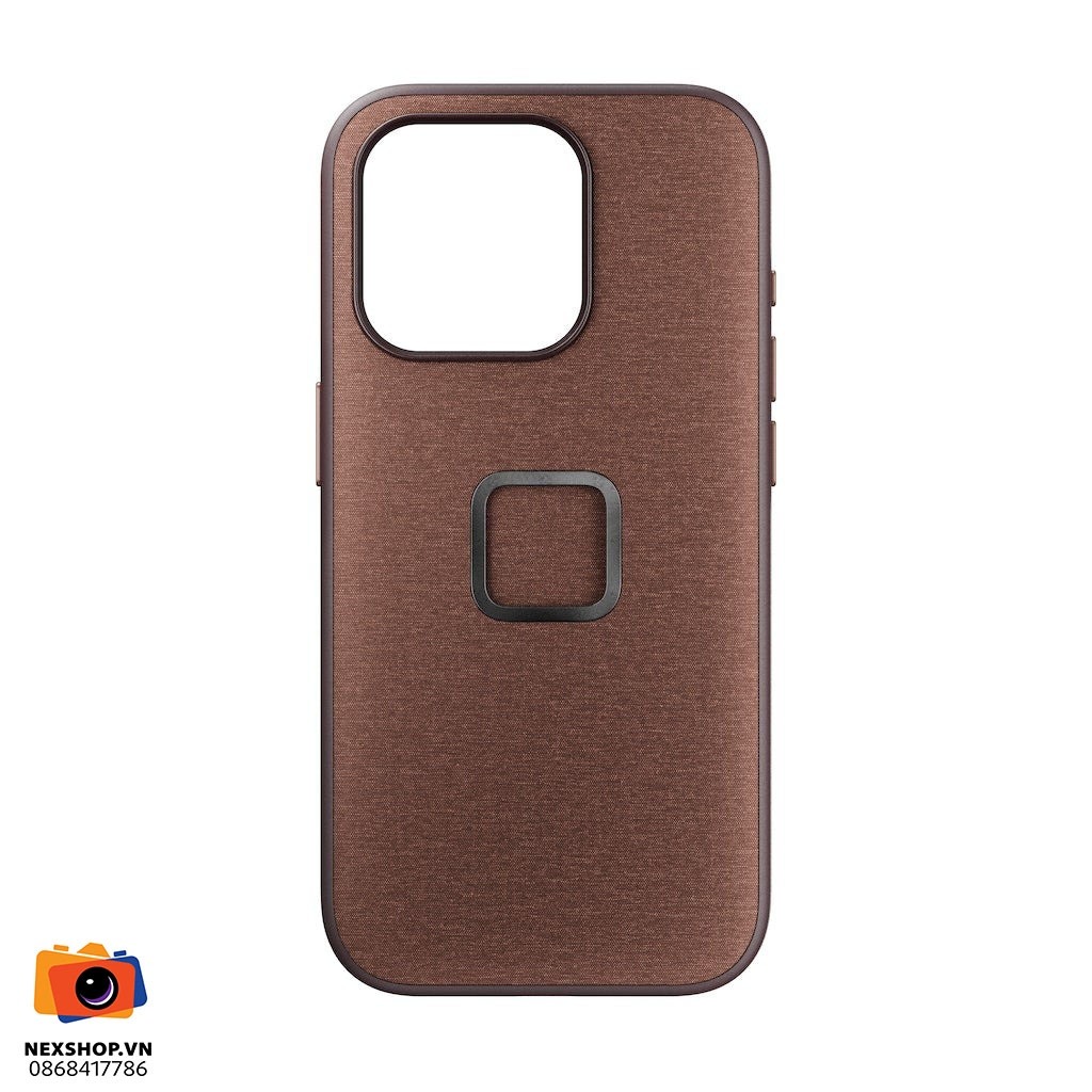 Ốp lưng điện thoại Peak Design cho iPhone 15 Pro - màu đỏ (Redwood)