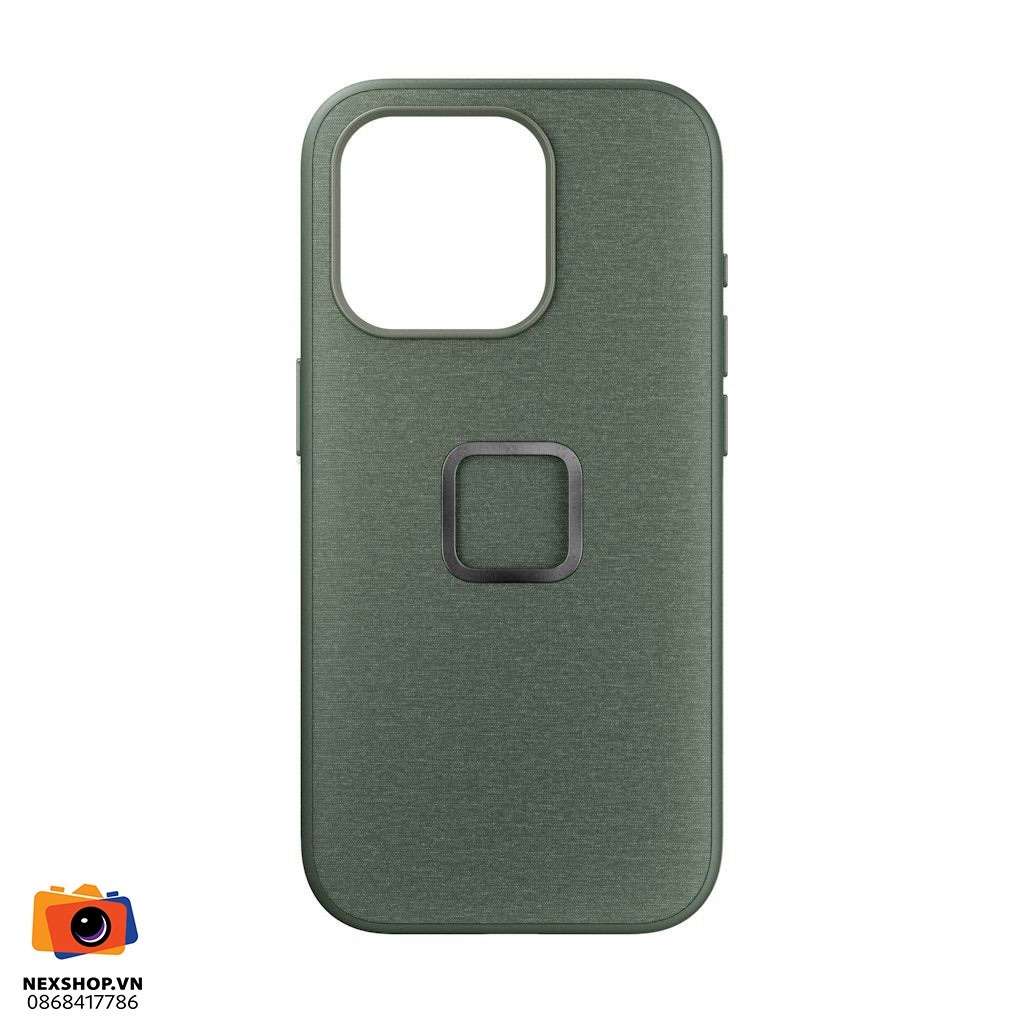 Ốp lưng điện thoại Peak Design cho iPhone 15 Pro - màu xanh (Sage)