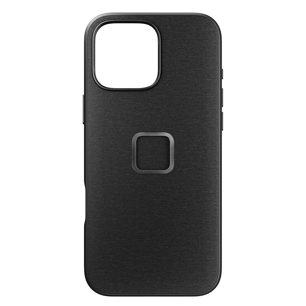 Ốp lưng điện thoại vải Peak Design Everyday Case iPhone 16 Pro Max Charcoal | Chính hãng