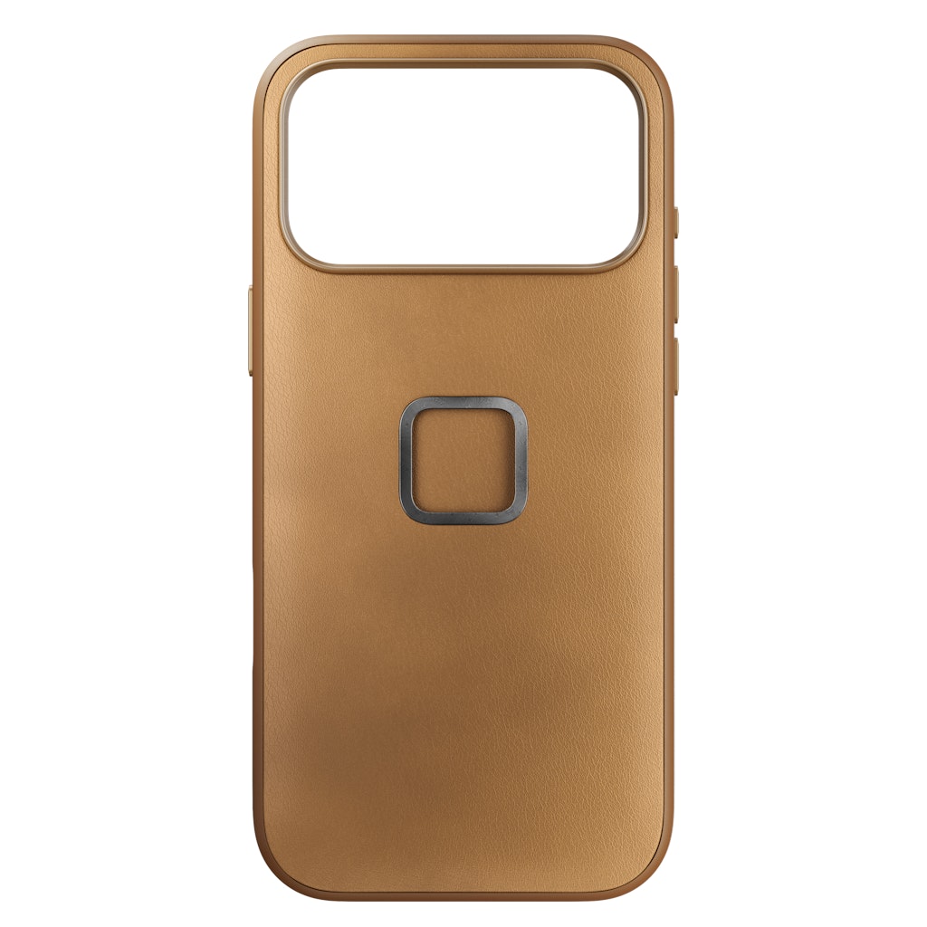 Ốp lưng điện thoại vải Peak Design Everyday Case iPhone 17 Pro Max Tan Clarino | Chính hãng