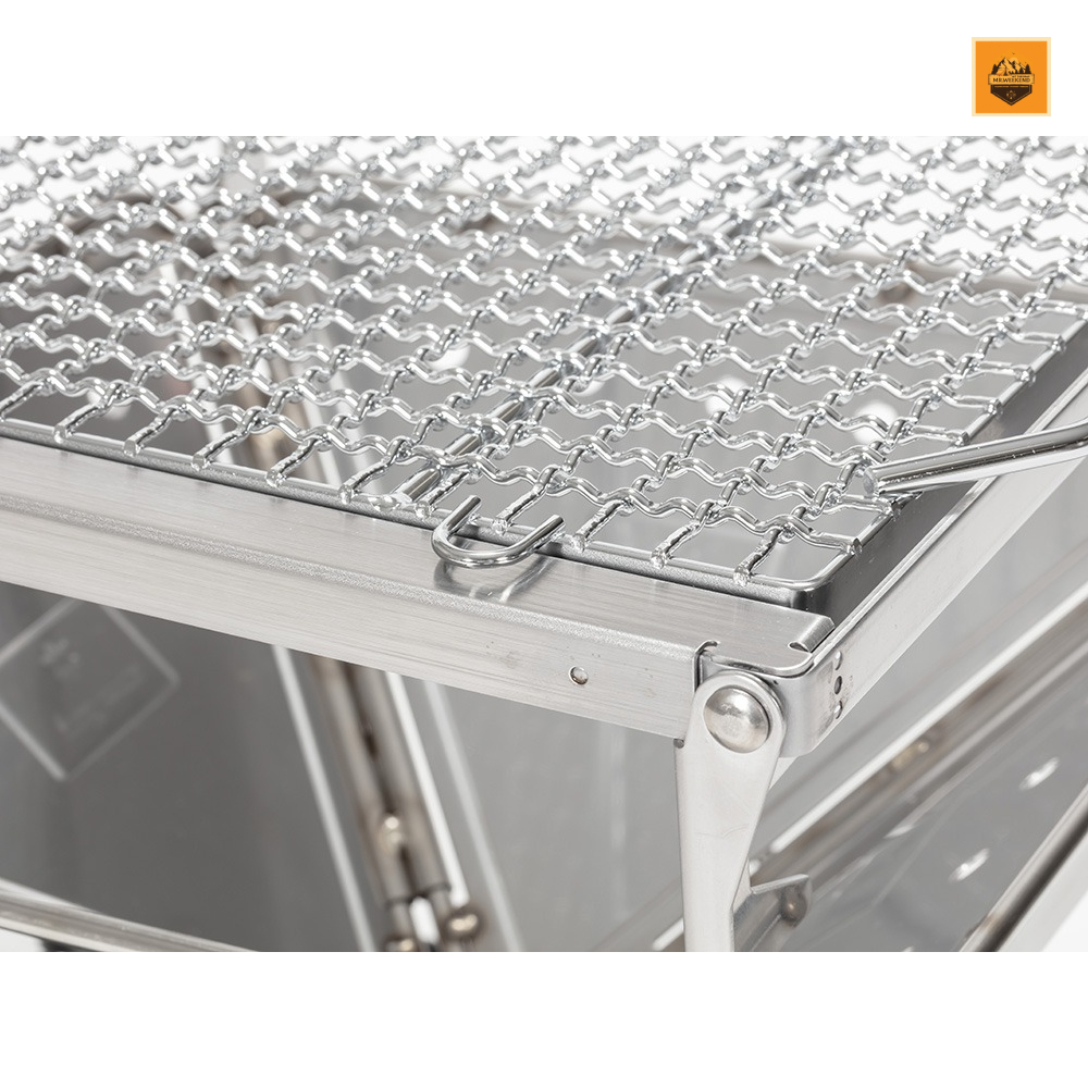 Phụ Kiện Bếp Củi Snow peak Baked Ami Pro.L Steel (Chrome Plated), ST-032MA | Chính hãng