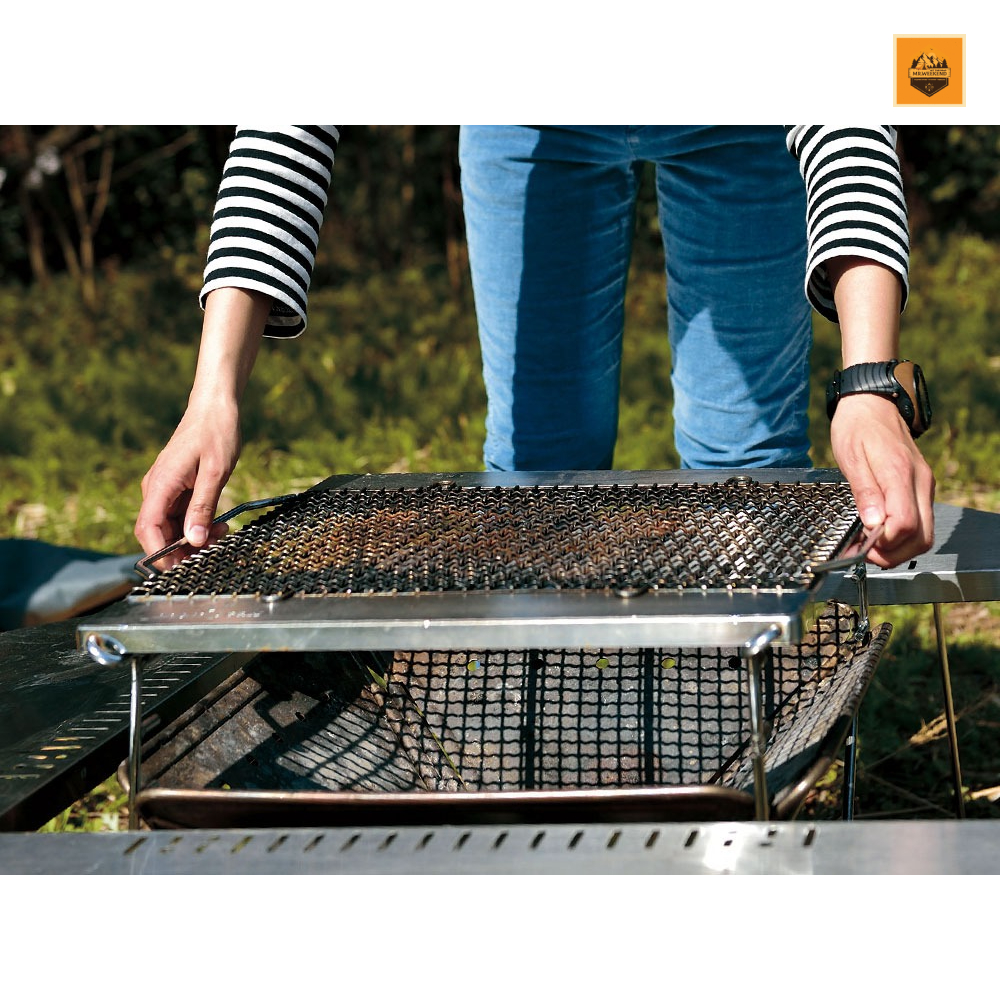 Phụ Kiện Bếp Củi Snow peak Fireplace Grill Bridge M, ST-033GBR | Chính hãng