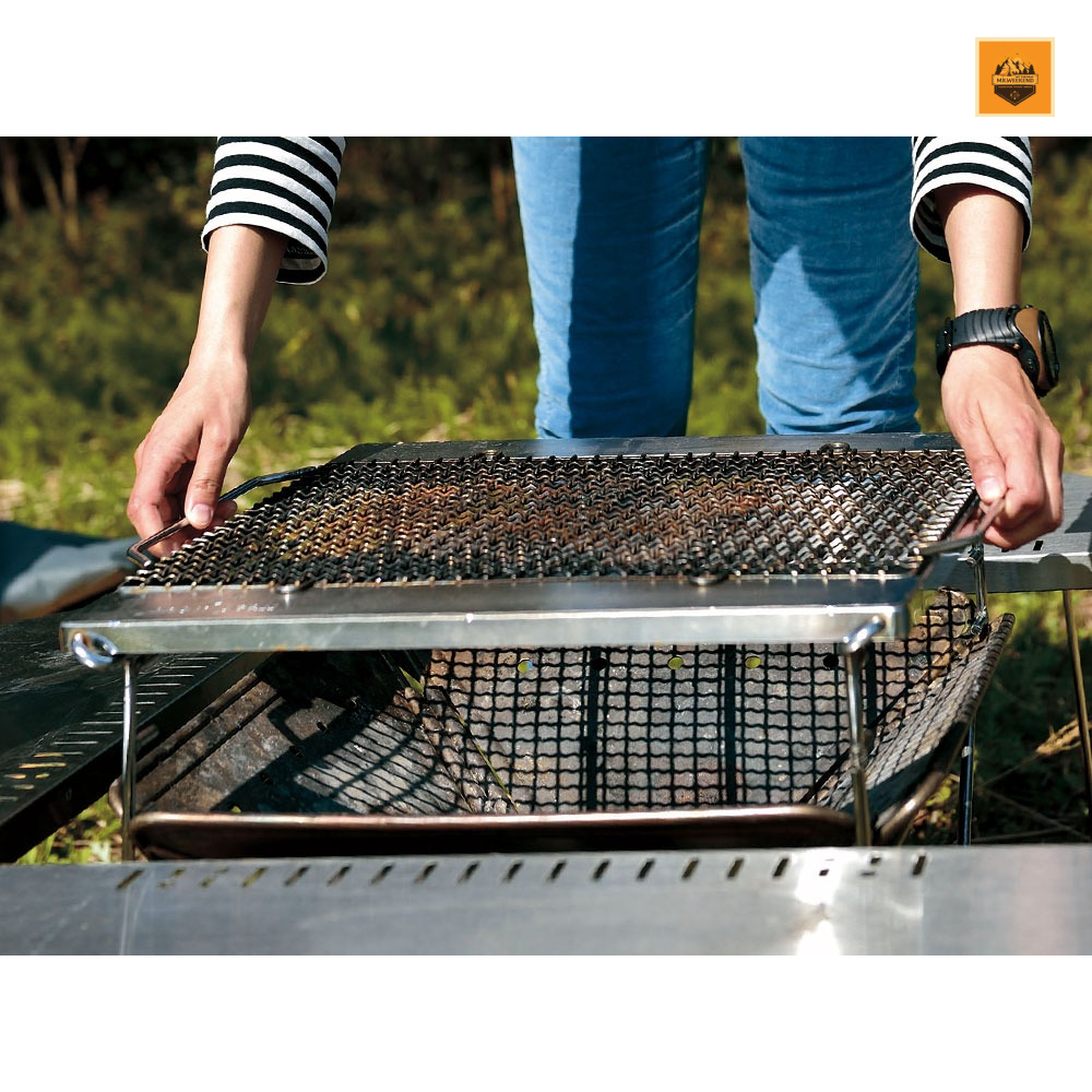 Phụ Kiện Bếp Củi Snow peak Fireplace Grill M, ST-033MA | Chính hãng
