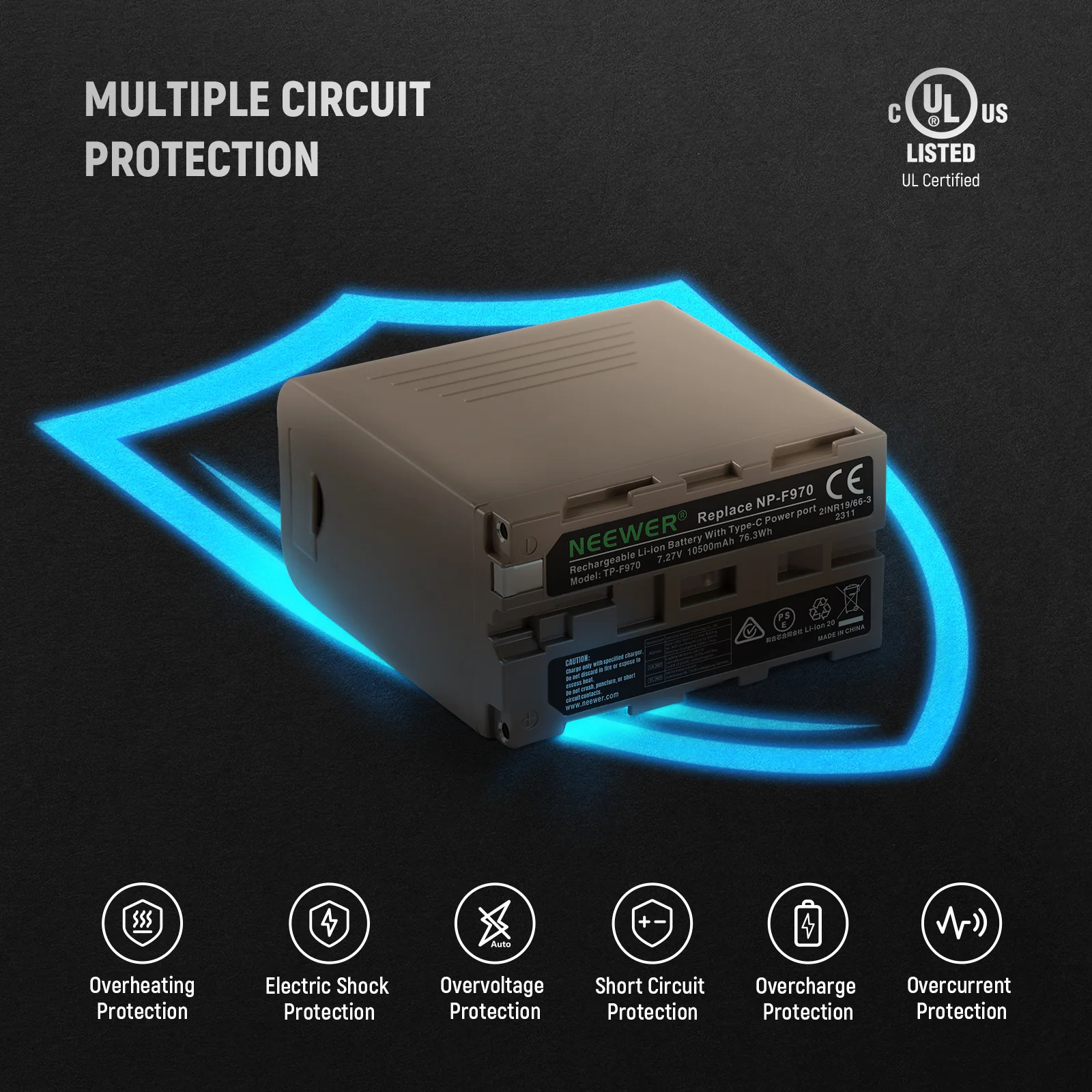 Pin Neewer TP-F970 ( 10.500mAh ) For Sony | Chính hãng
