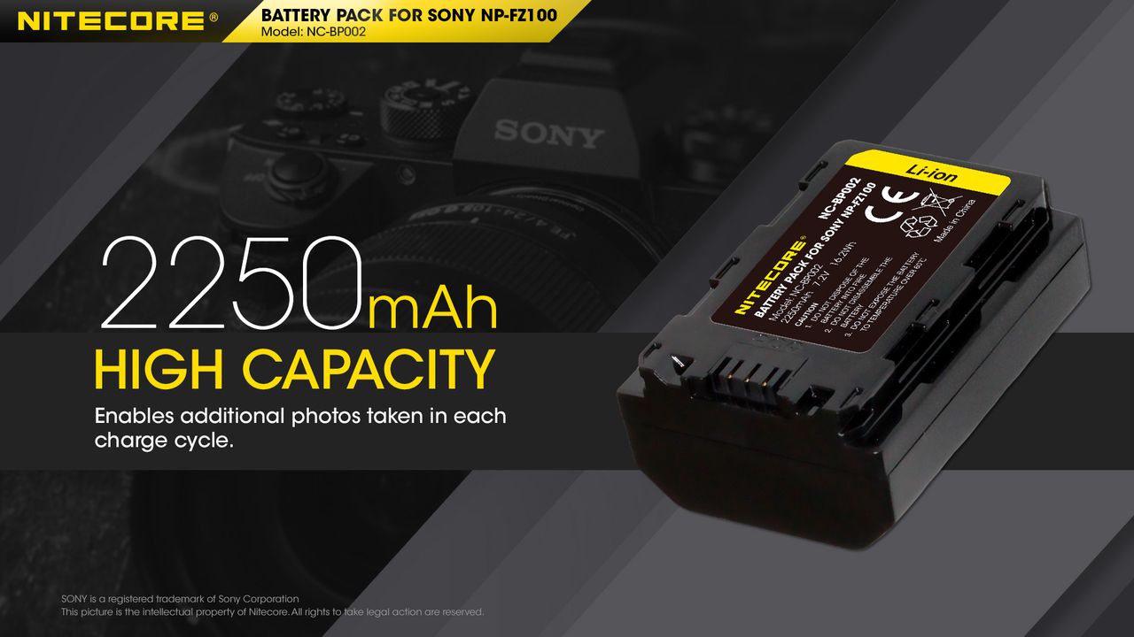 Pin Nitecore NP-FZ100 2400mAh