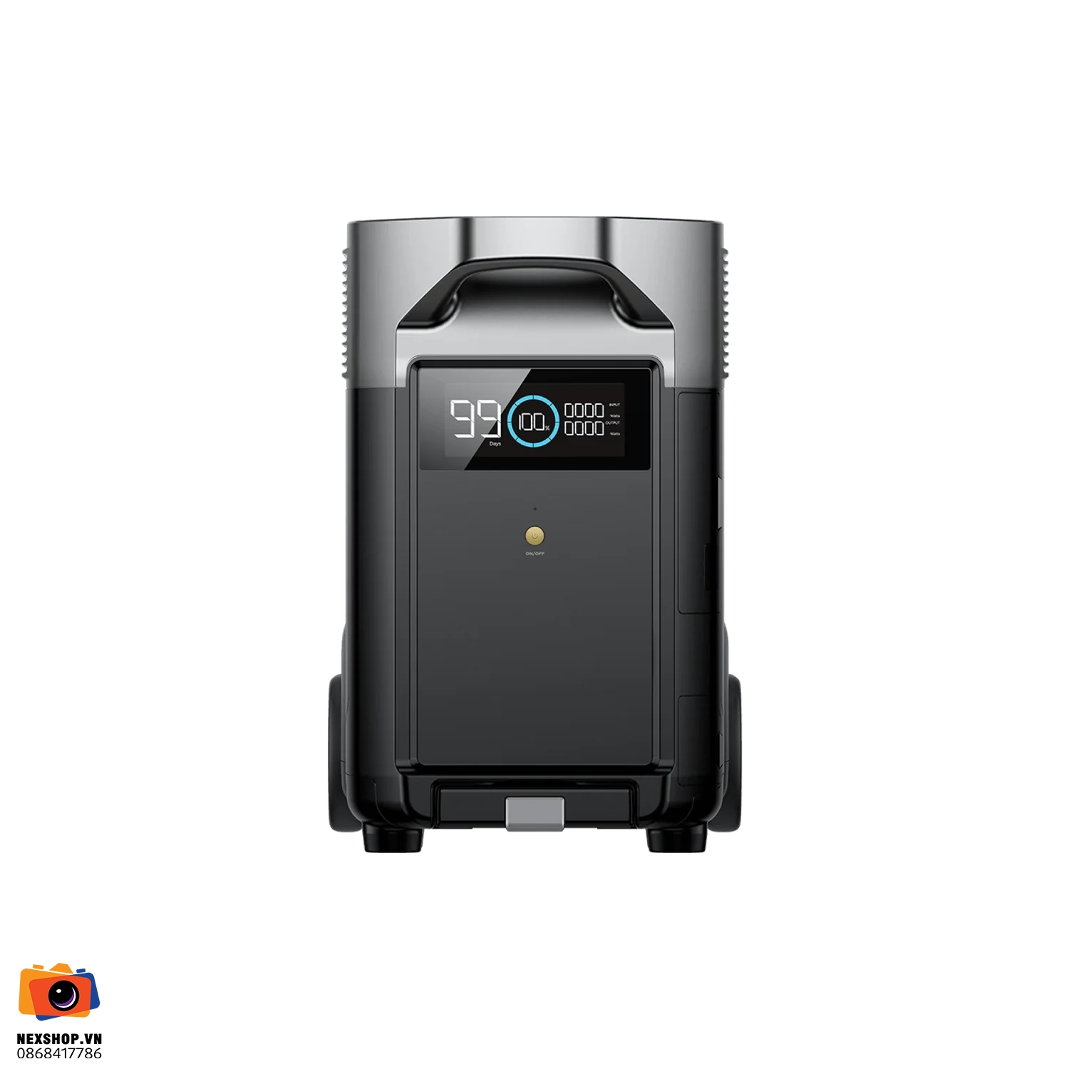 Pin Phụ Trạm EcoFlow DELTA Pro Smart 3600Wh | Chính hãng - mặt sau và phụ kiện đi kèm