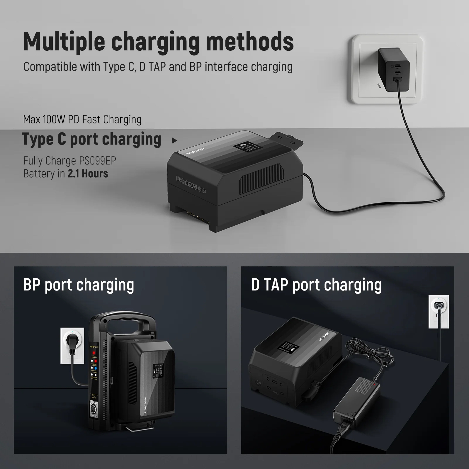 Pin V-Mount NEEWER PS099EP 6800mAh 99Wh | Chính hãng