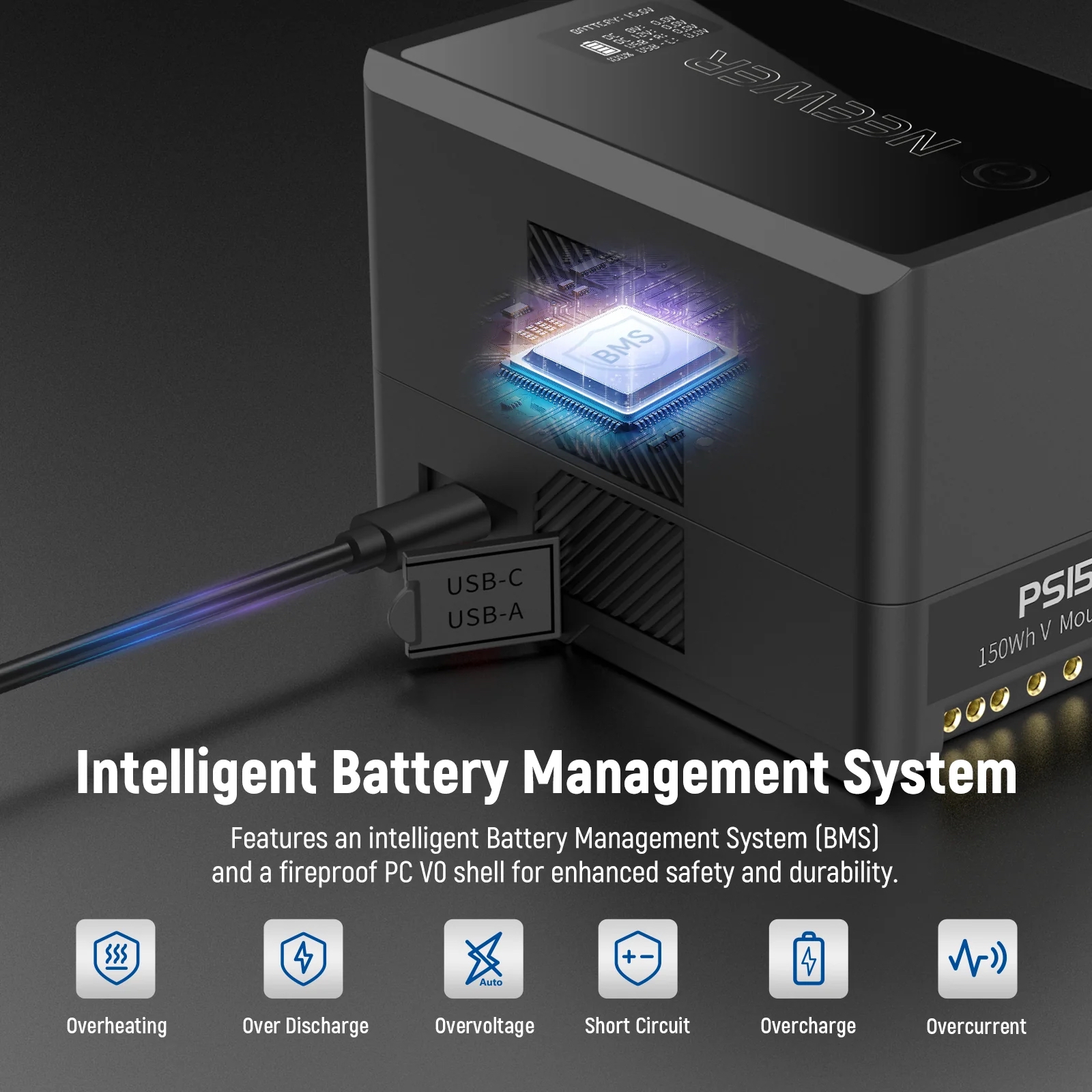 Pin V-Mount NEEWER PS150E 10350mAh 150Wh | Chính hãng