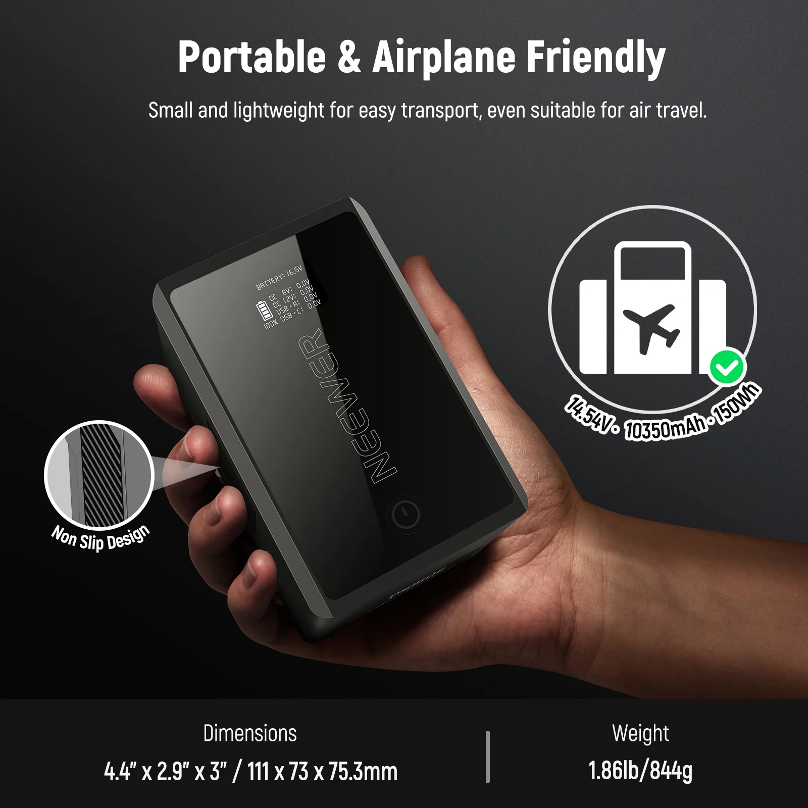 Pin V-Mount NEEWER PS150E 10350mAh 150Wh | Chính hãng