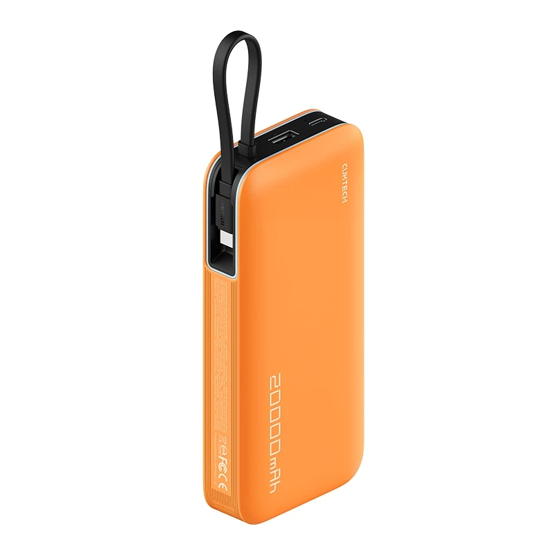 Pin dự phòng Cuktech PB200N 20.000mAh 55W tích hợp cáp USB-C | Chính hãng