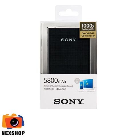 Pin dự phòng Sony E6 - 5800 mAh | Đen | Hàng chính hãng