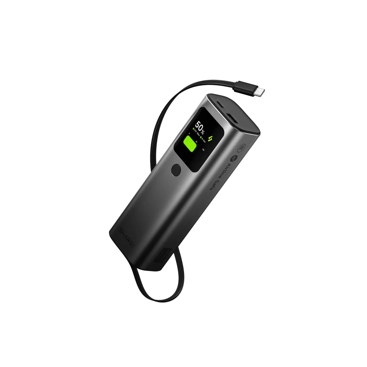 Pin sạc SHARGE HyperTower 165 | 165W, 20K, Built-in Cable | Chính hãng
