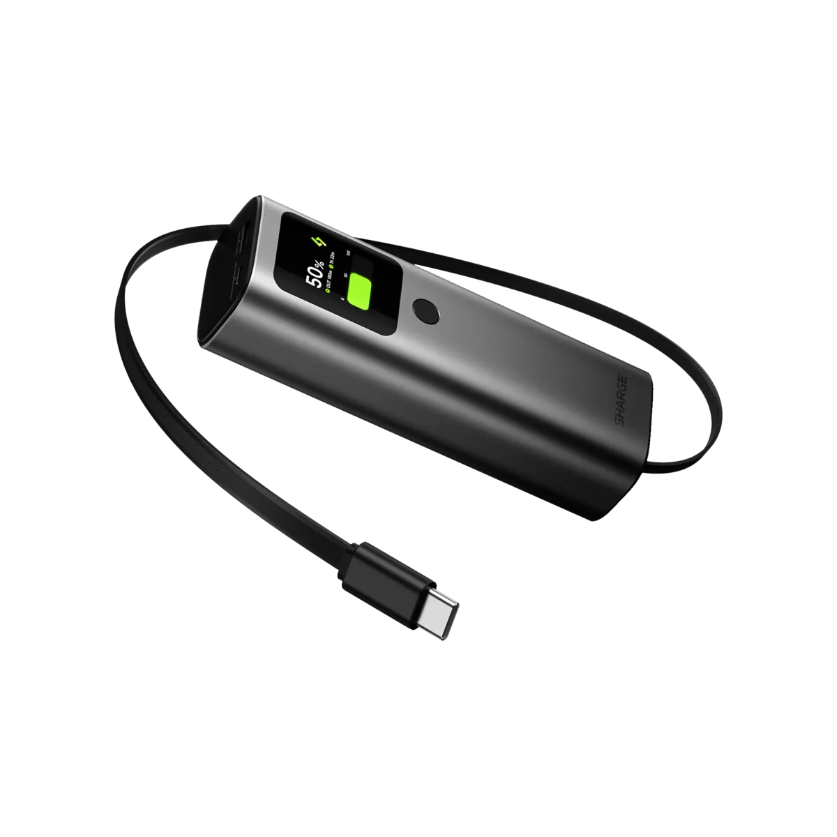 Pin sạc SHARGE HyperTower 165 | 165W, 20K, Built-in Cable | Chính hãng