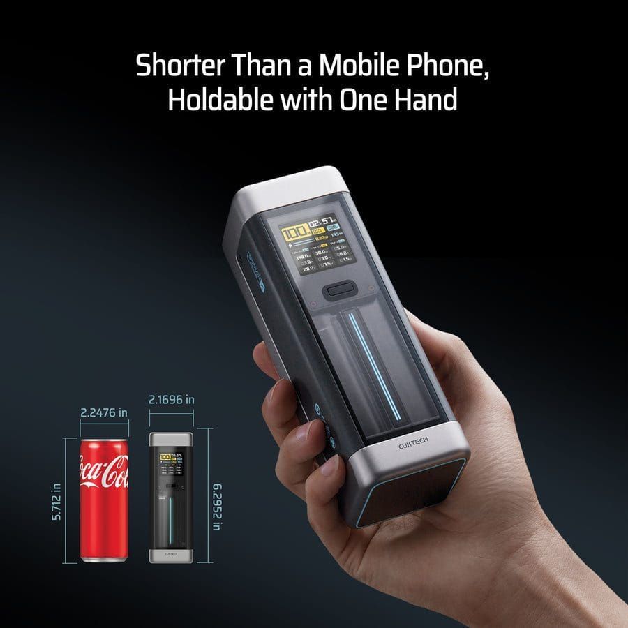 Pin sạc dự phòng CUKTECH P23 25000mAh 210W | Xám Nhám | Chính hãng