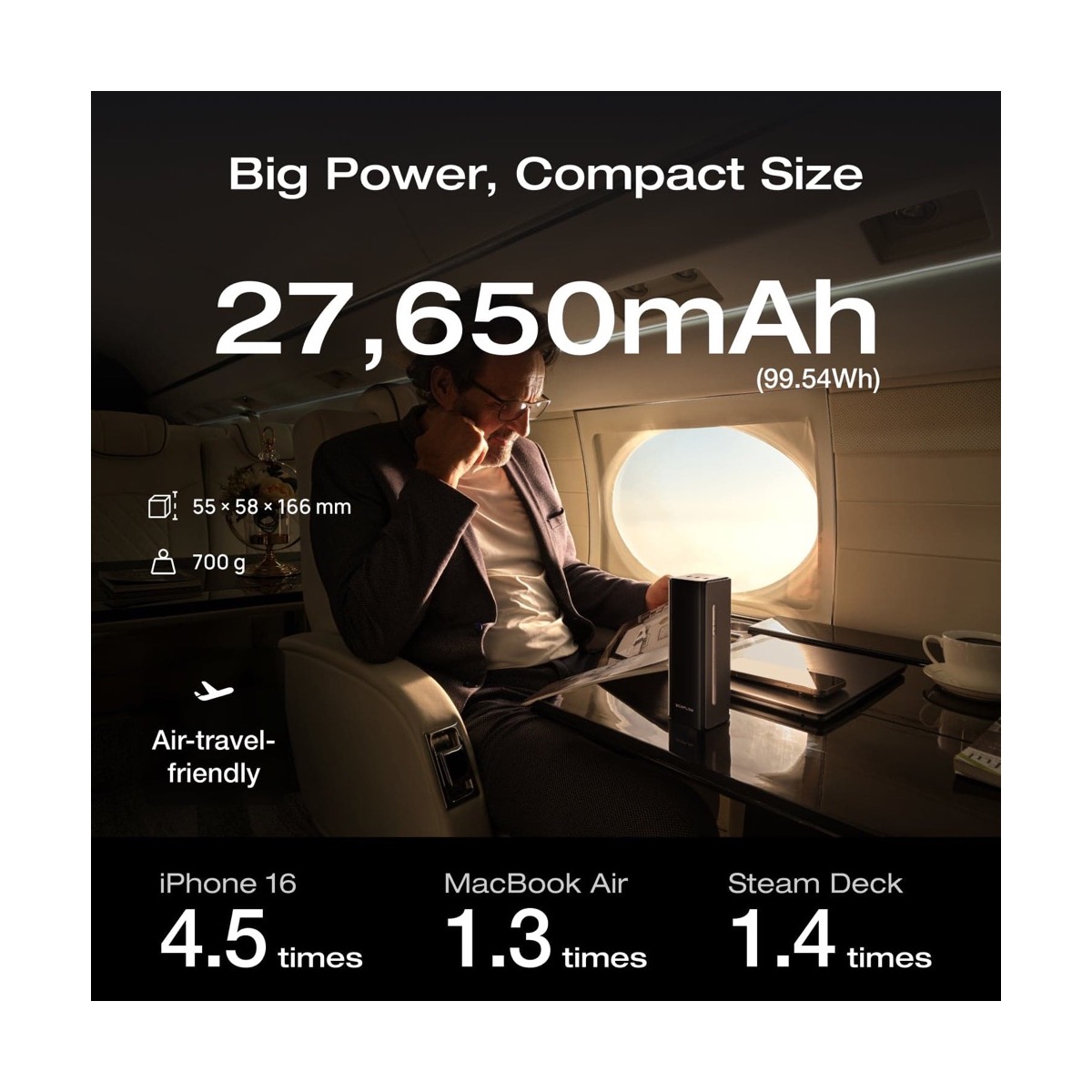 Pin sạc dự phòng EcoFlow RAPID Pro Power Bank (27.650mAh / 300W) | Cáp đúc 140W | Chính hãng
