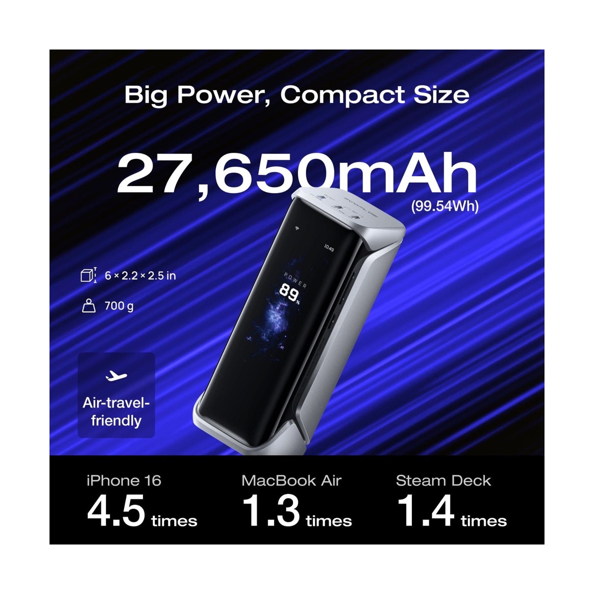Pin sạc dự phòng EcoFlow RAPID Pro X Power Bank (27.650mAh / 300W) | Hỗ trợ mở rộng module | Chính hãng