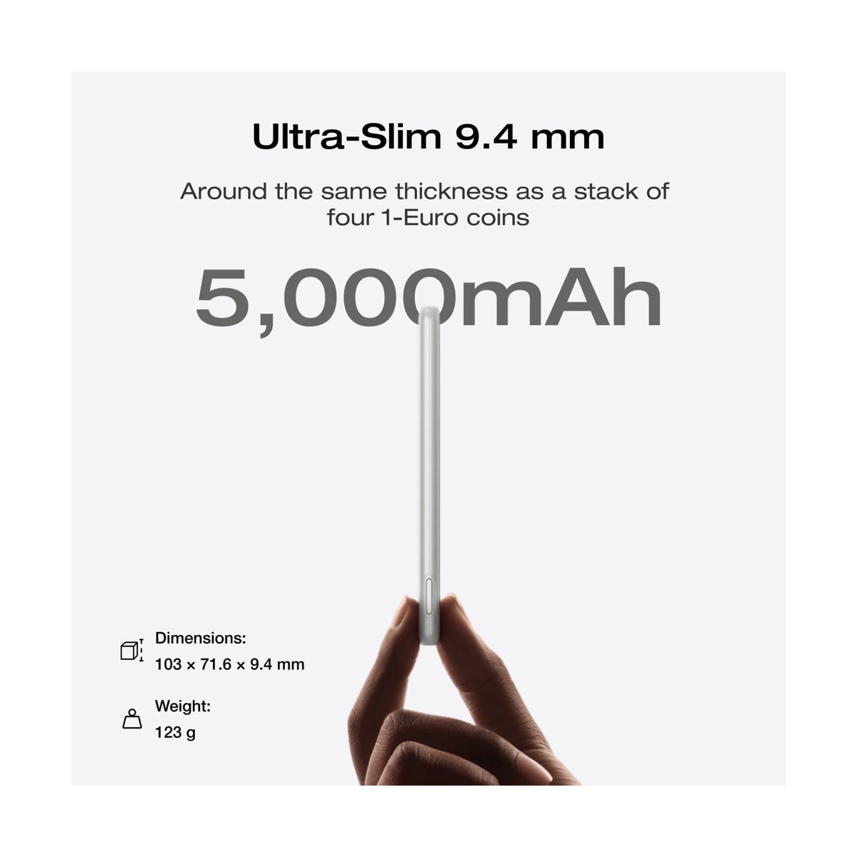 Pin sạc dự phòng không dây EcoFlow RAPID Mag (5.000mAh / 7.5W) | Siêu mỏng nhẹ | Chính hãng