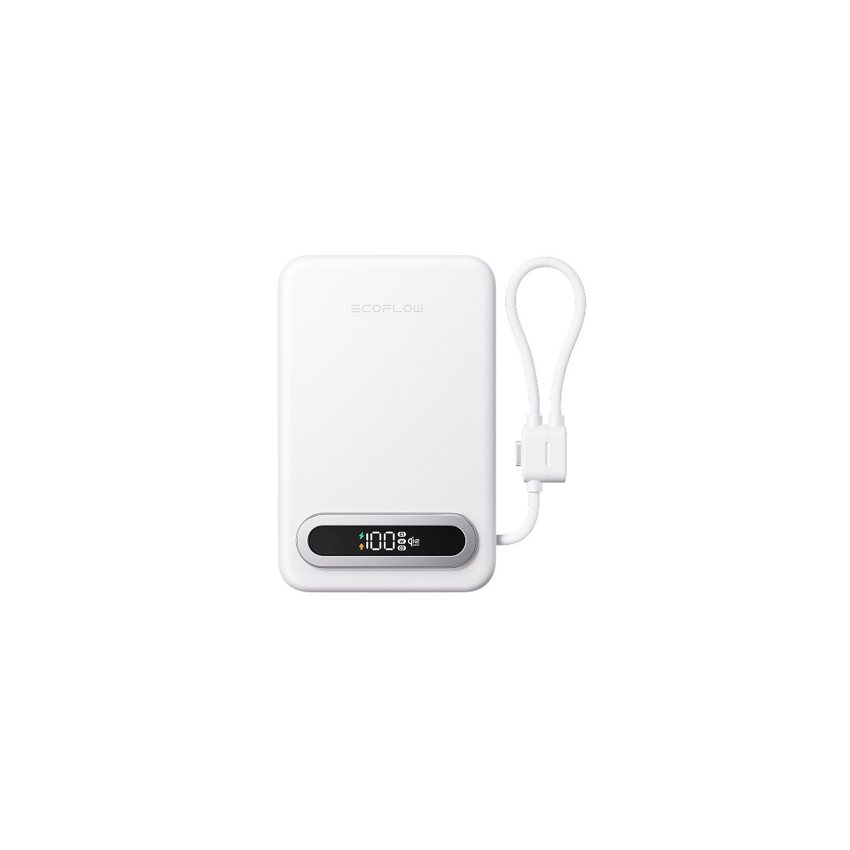 Pin sạc dự phòng không dây EcoFlow RAPID Mag Qi2.2 (10.000mAh / 25W) | Cáp USB-C rút | Chính hãng