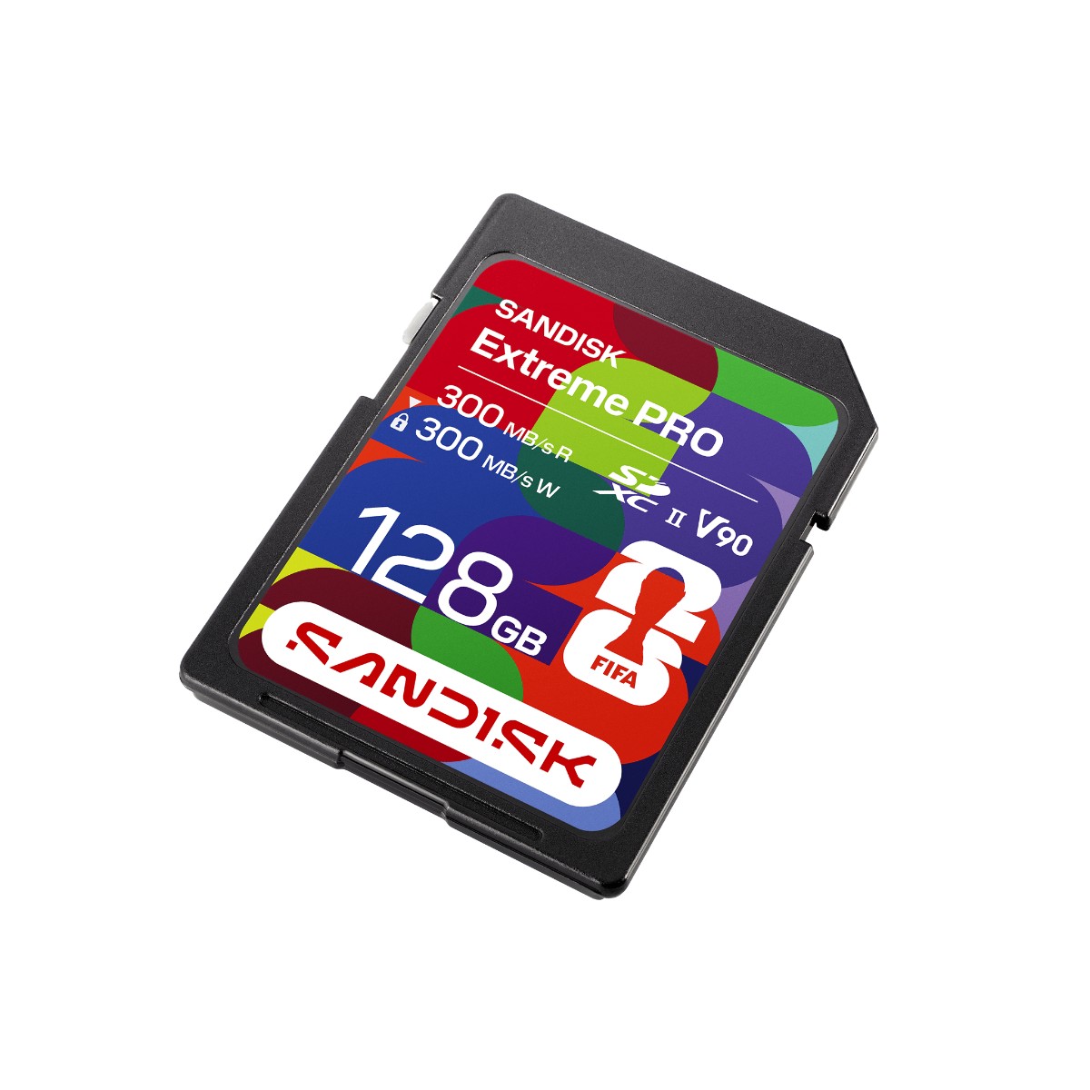 SANDISK SD UHS-II Card: FWC 2026 Edition UHS-II 128GB SD 300MB/s(R) / 300MB/s(W)
