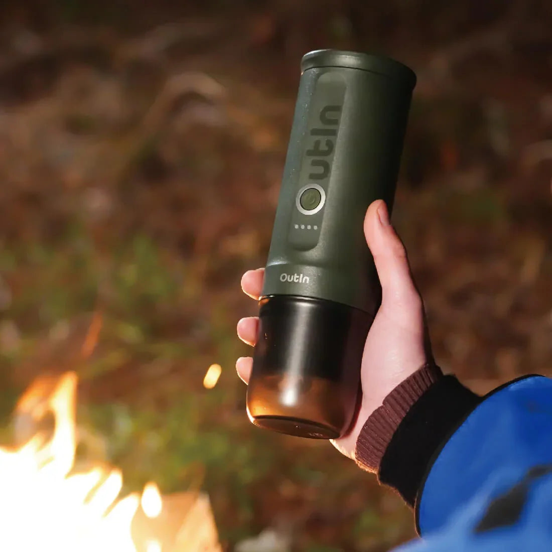 SET Máy pha cà phê OutIn Nano kèm túi đựng - màu Forest Green