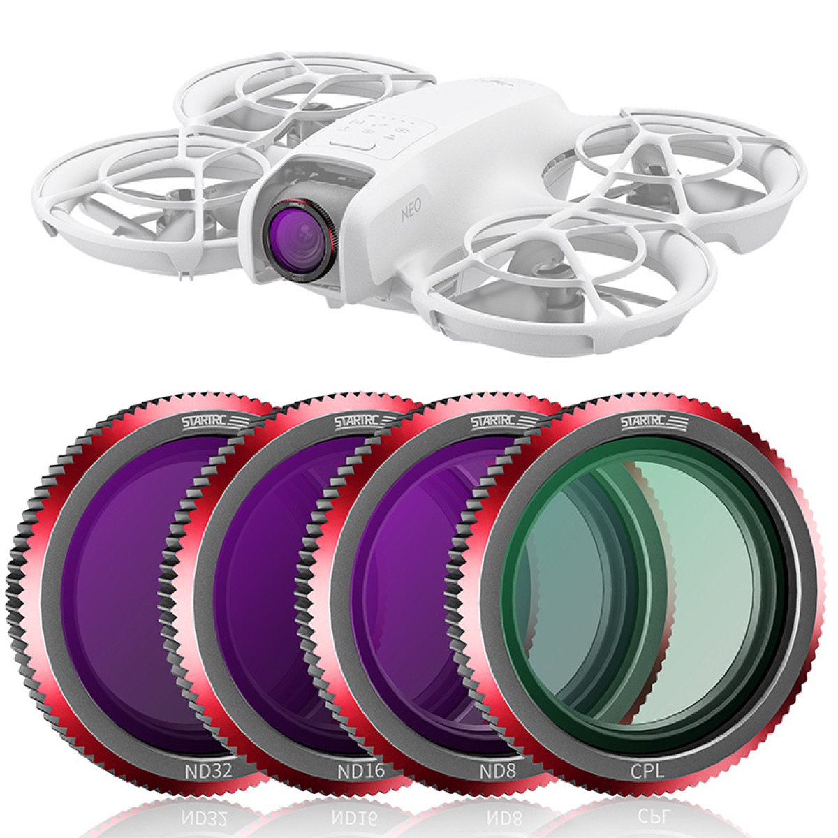 STARTRC Kính lọc phân cực CPL chống phản xạ bằng kính quang học AGC cho Flycam & Camera (STR-NEO-89965) | Hàng chính hãng