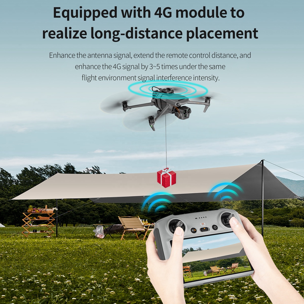 STARTRC Chân đôn hạ cánh gấp gọn siêu nhẹ (Landing Gear) cho DJI Mavic 3 Pro / Classic (STR-M3-72235) | Hàng chính hãng
