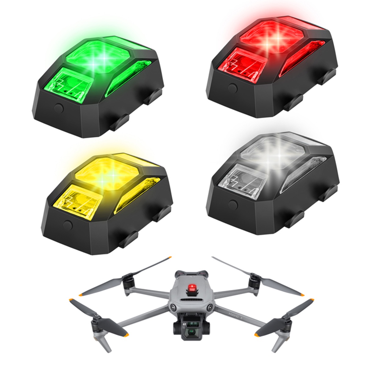 STARTRC Đèn LED chiếu sáng định vị ban đêm chuẩn an toàn FAA cho Flycam / Action Cam (STR-M3P-36181) | Hàng chính hãng