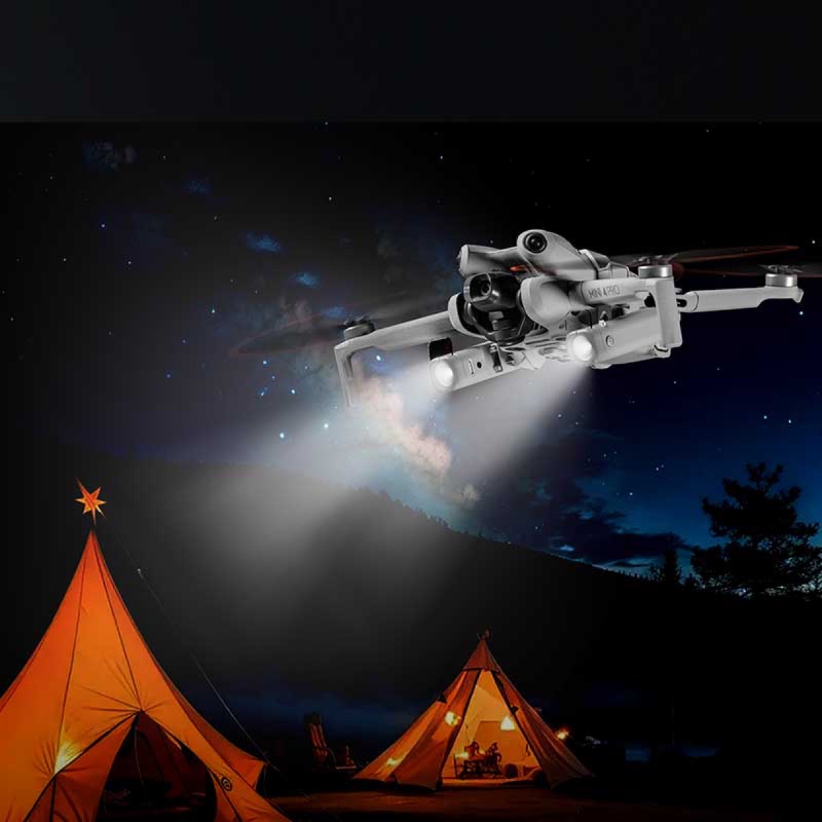 STARTRC Đèn LED chiếu sáng định vị ban đêm chuẩn an toàn FAA cho DJI Mini 4 Pro (STR-M4P-89930) | Hàng chính hãng