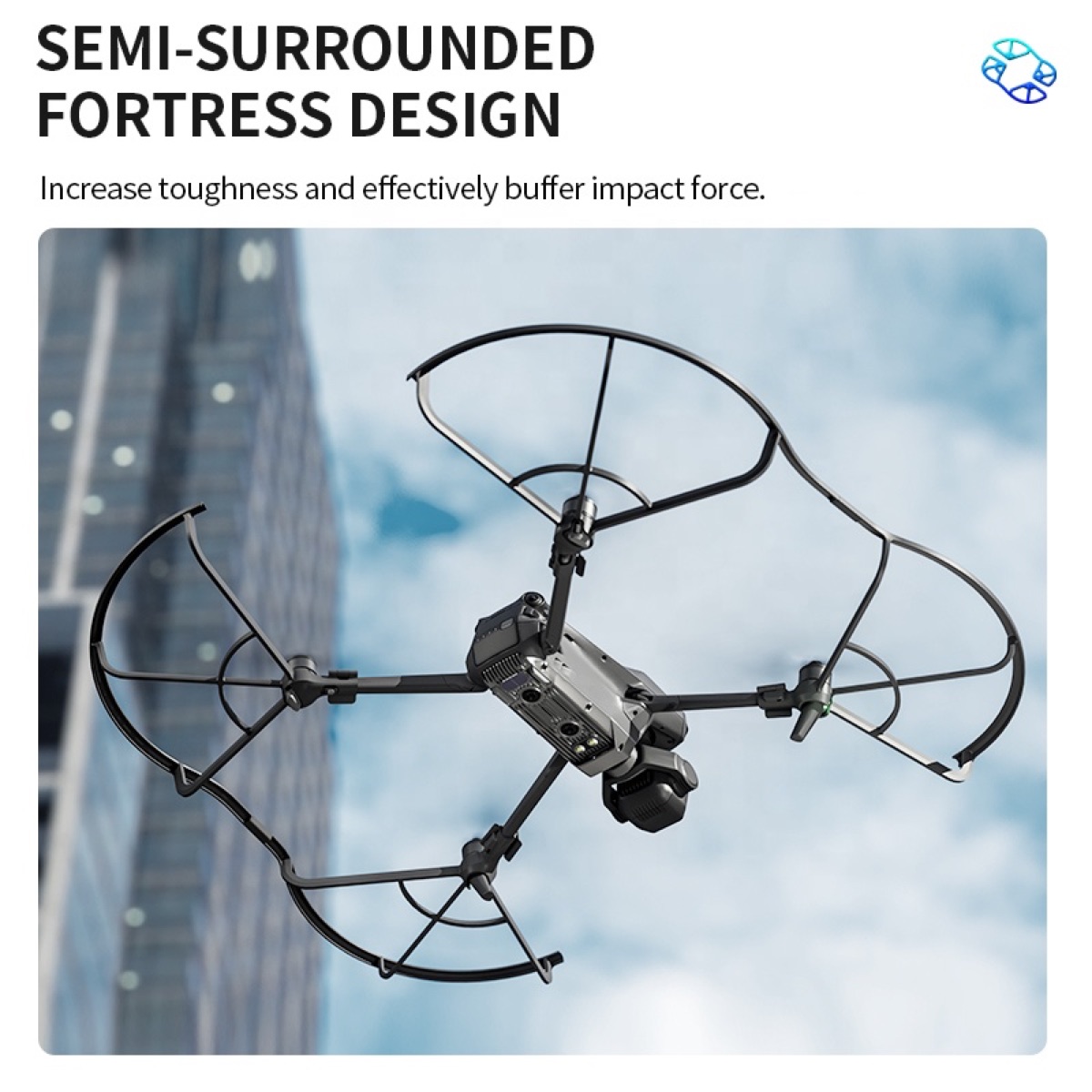 STARTRC Bộ vòng bảo vệ cánh quạt an toàn 360 độ tháo lắp nhanh cho DJI Mavic 3 Pro / Classic (STR-M3-59825) | Hàng chính hãng