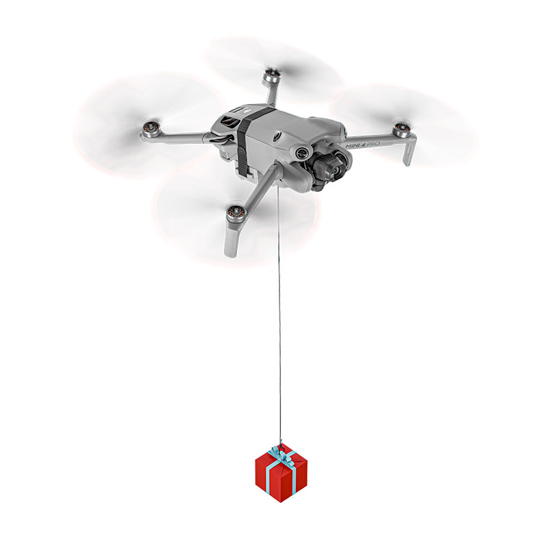 STARTRC Hệ thống thả mồi câu cá / thả quà tặng từ xa (Airdrop System) cho DJI Mini 4 Pro (STR-M4P-67852) | Hàng chính hãng