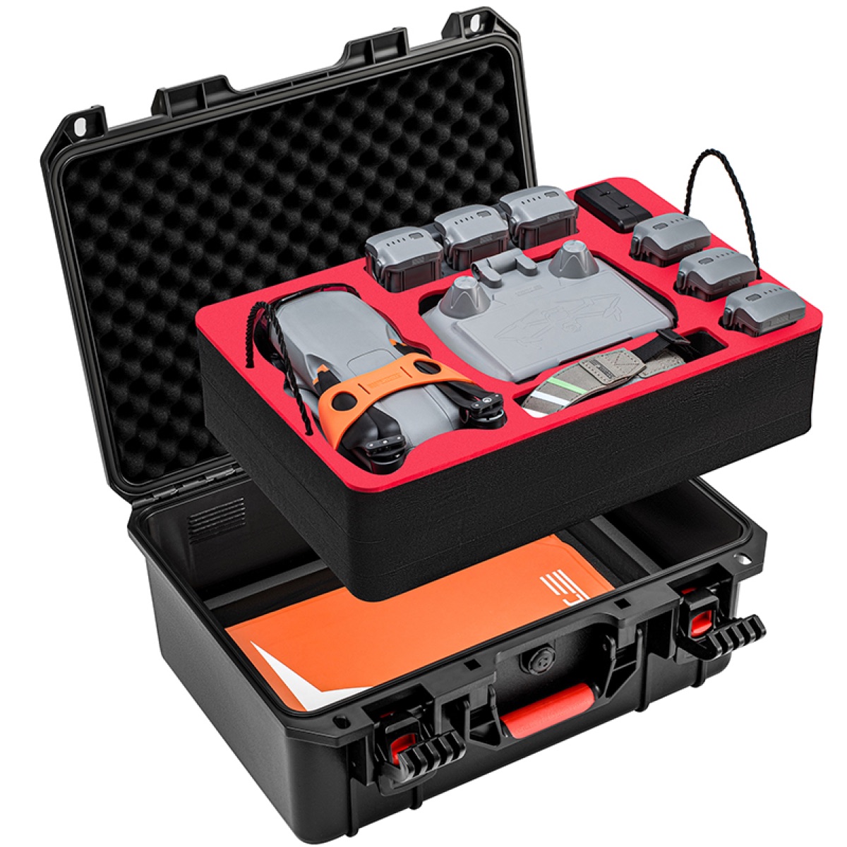 STARTRC Hộp Valy cứng chống sốc chống nước tiêu chuẩn IP67 cho DJI Air 3S 2 tầng Fly More Combo (STR-A3S-15635) | Hàng chính hãng
