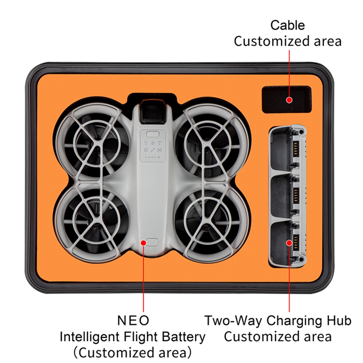 STARTRC Hộp Valy cứng chống sốc chống nước tiêu chuẩn IP67 cho DJI Neo (STR-NEO-12032) | Hàng chính hãng