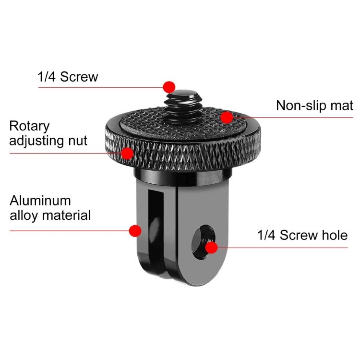STARTRC Ngàm chuyển đổi Hot Shoe sang chân ren 1/4 inch gắn đèn Flash & Action Cam (STR-ACC-70279) | Hàng chính hãng