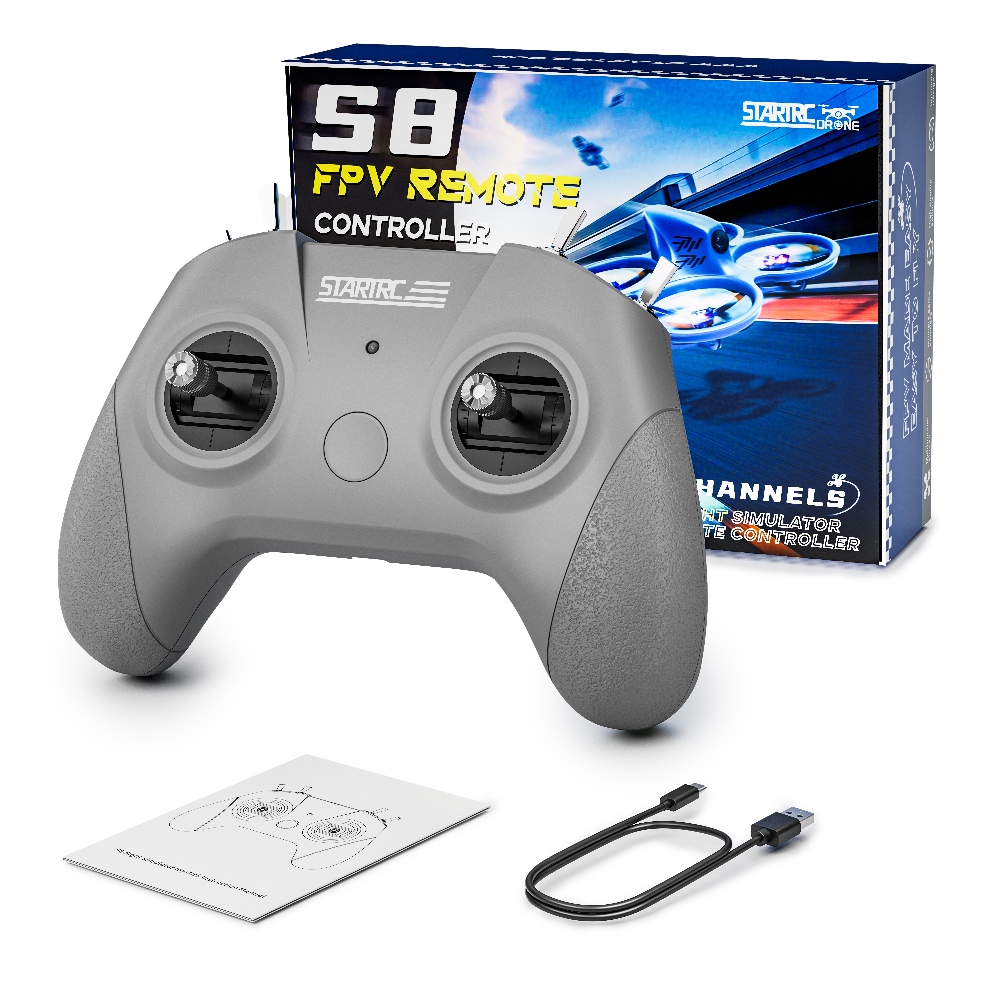 STARTRC S8 - Tay điều khiển kiêm Simulator 8 kênh (8CH) cổng USB cho FPV Drone & Máy bay mô hình (STR-FPV-75208) | Hàng chính hãng