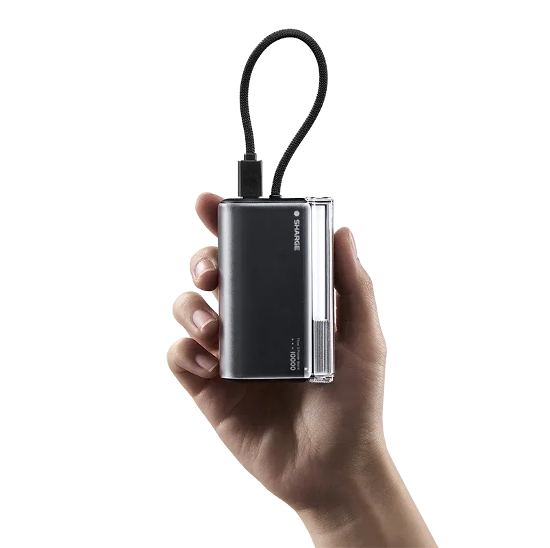 Sạc dự phòng SHARGE Flow 3 | 45W 10K Built-in Cable | Chính hãng