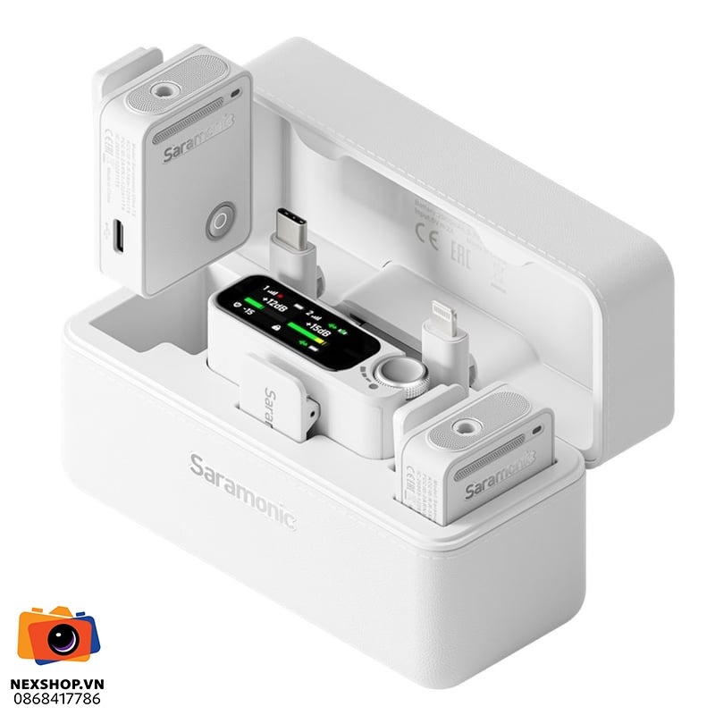 Saramonic Ultra 02 (2TX+1RX) | Trắng | Chính hãng