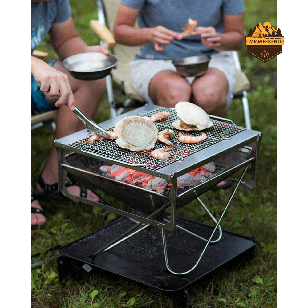 Set Bếp Củi Snow Peak Takibi Fire & Grill , ST-032SETS | Chính hãng
