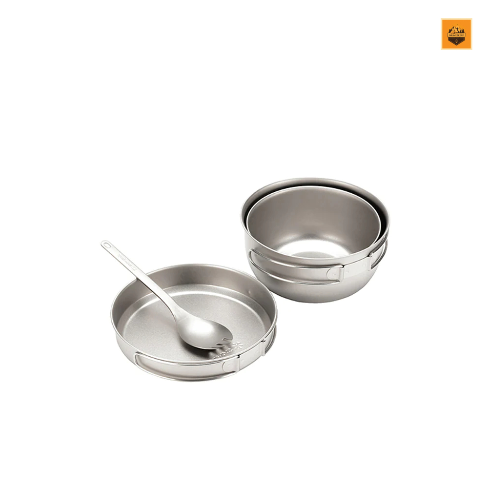 Set Nồi Snow peak 3 Piece Titanium Cookset, STW-001T | Chính hãng