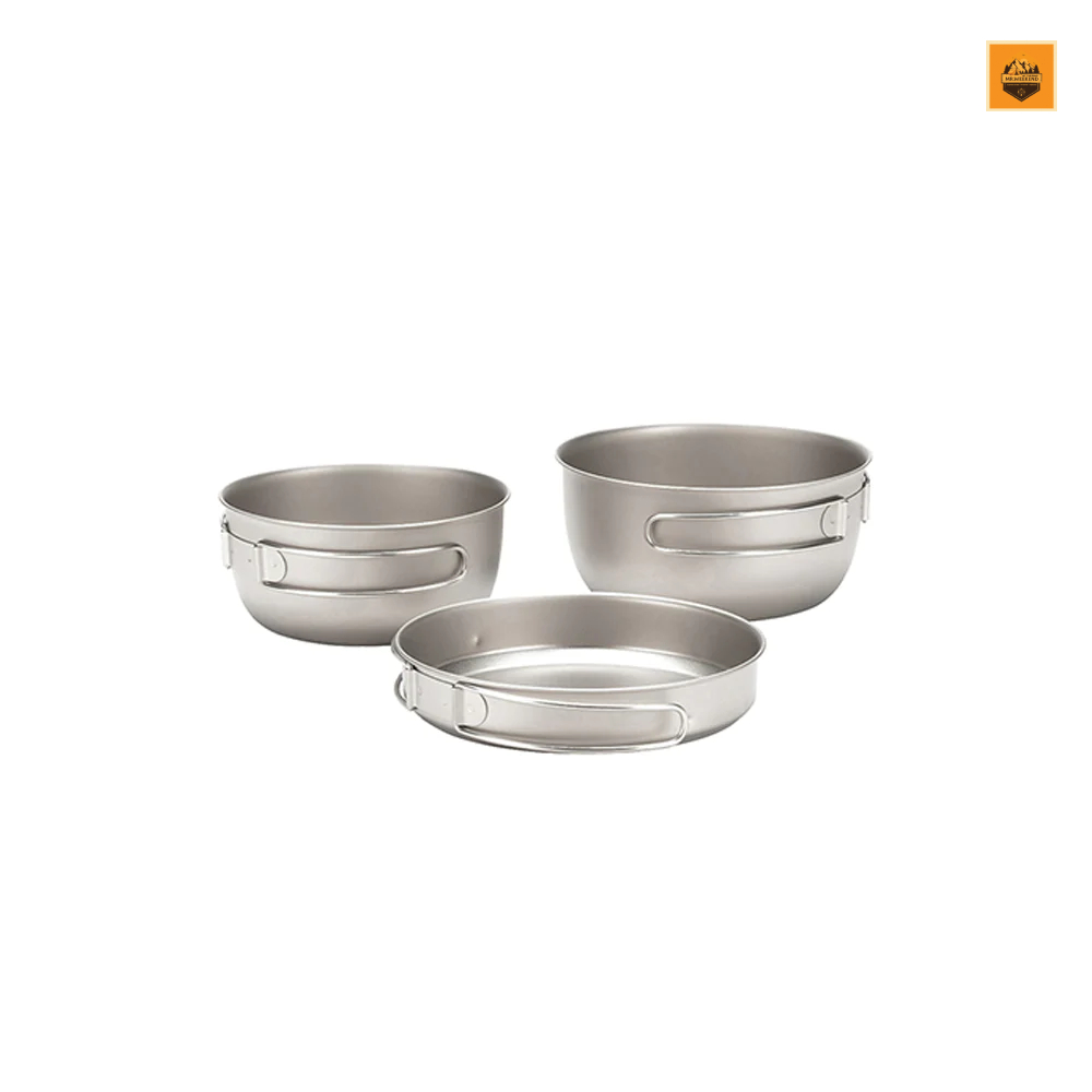 Set Nồi Snow peak 3 Piece Titanium Cookset, STW-001T | Chính hãng
