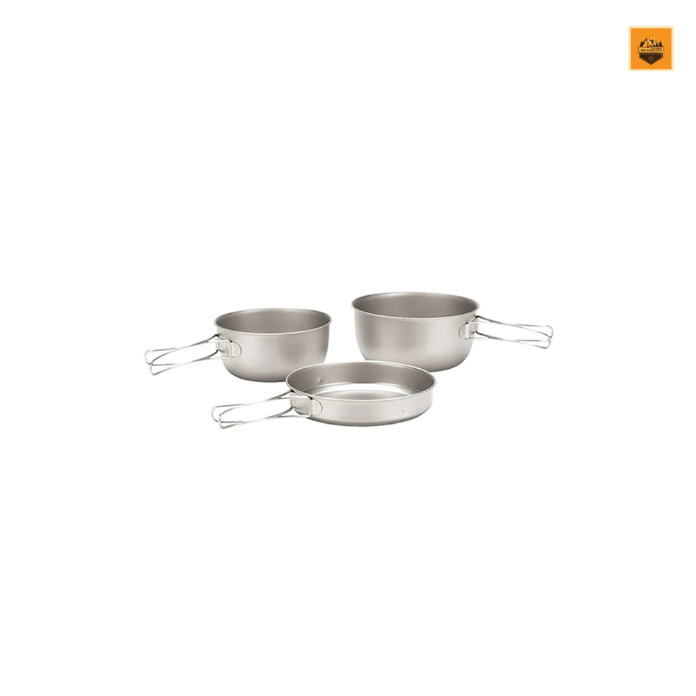 Set Nồi Snow peak 3 Piece Titanium Cookset, STW-001T | Chính hãng