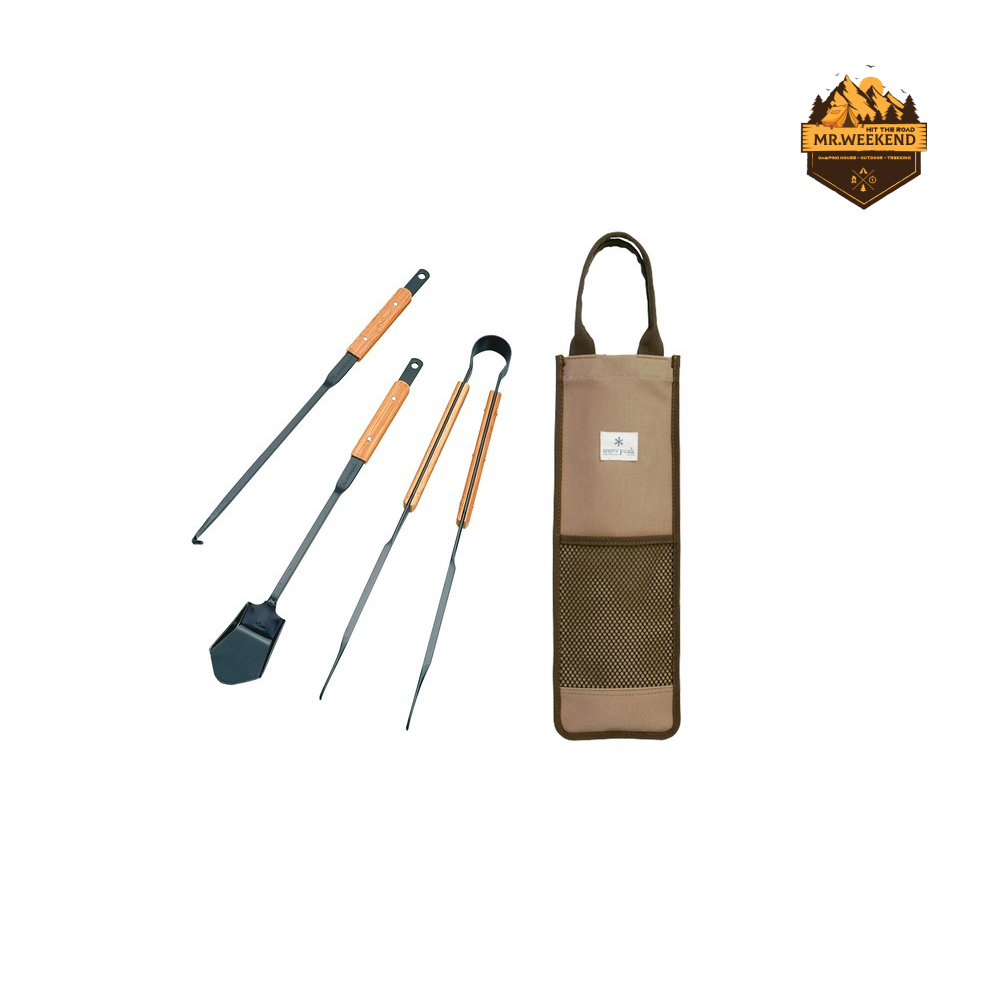 Set dụng cụ đồ nướng Snow Peak Bonfire Tool Set PRO , N-024 | Chính hãng