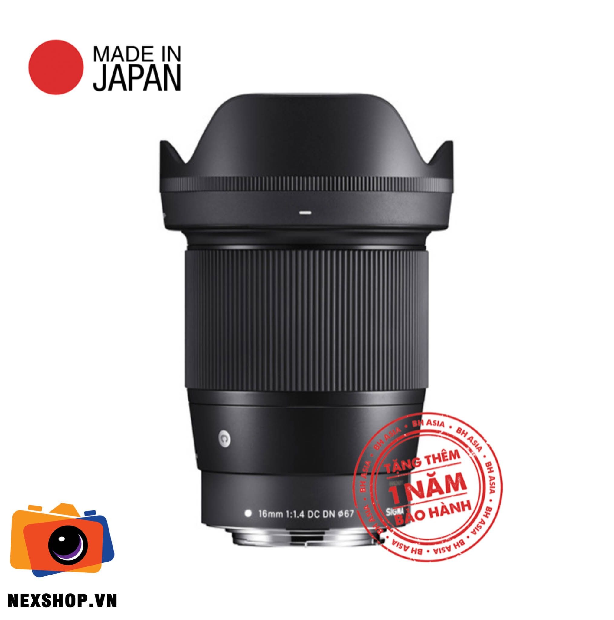 Sigma 16mm f/1.4 DC DN for Fuji X Mount | Chính hãng