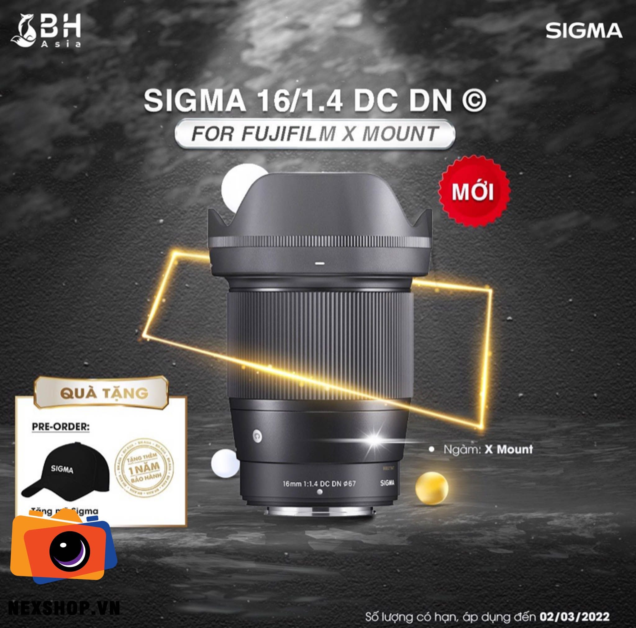 Sigma 56mm f/1.4 DC DN for Fuji X Mount | Chính hãng