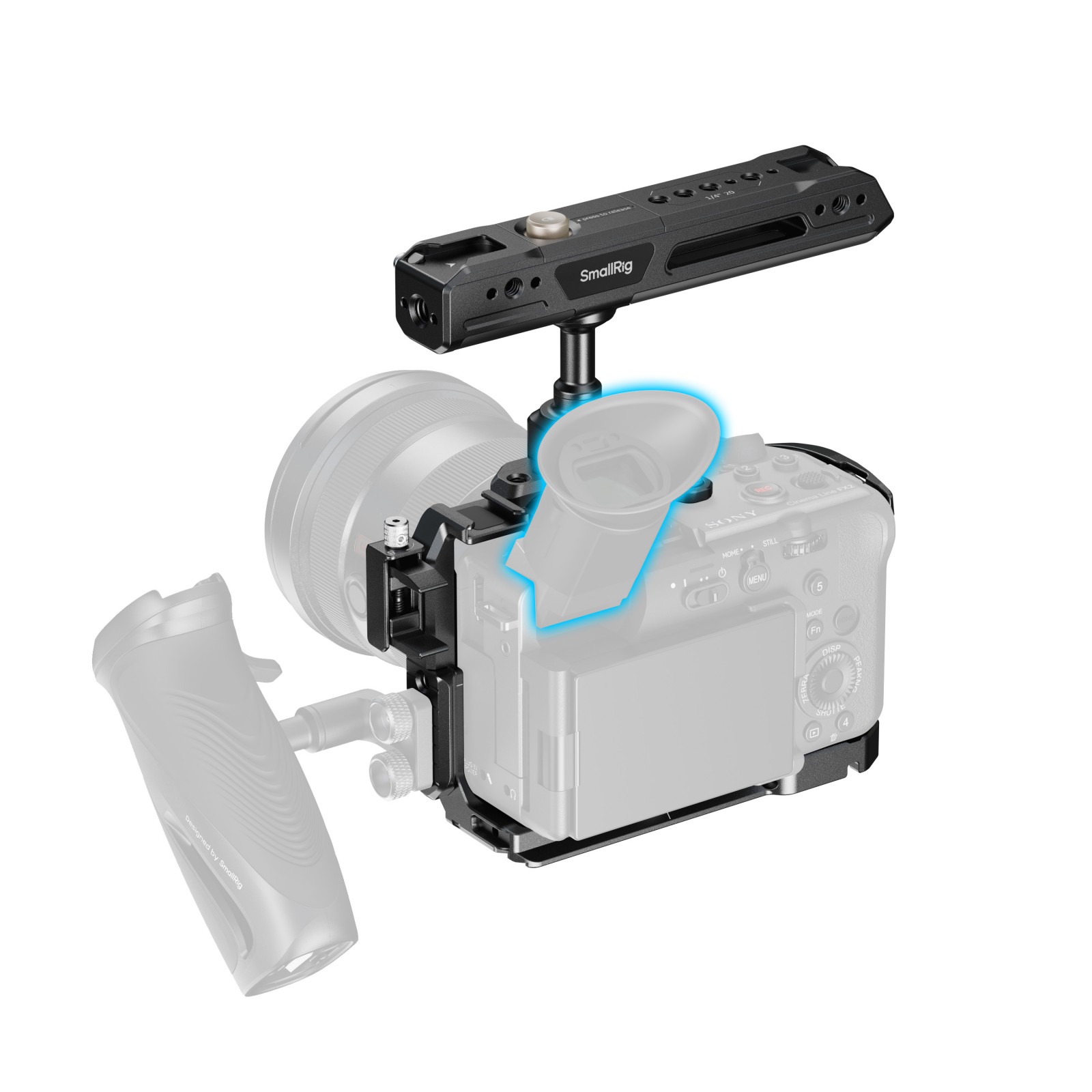 SmallRig Advanced Cage Kit with Battery Plate for Sony | Chính hã - mặt sau và phụ kiện đi kèm